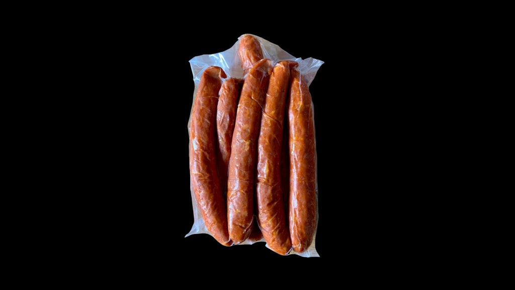 one pound package of chourico franks